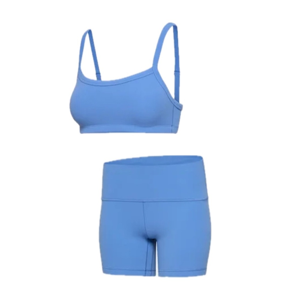 NWT Aritzia golden butter set in French blue